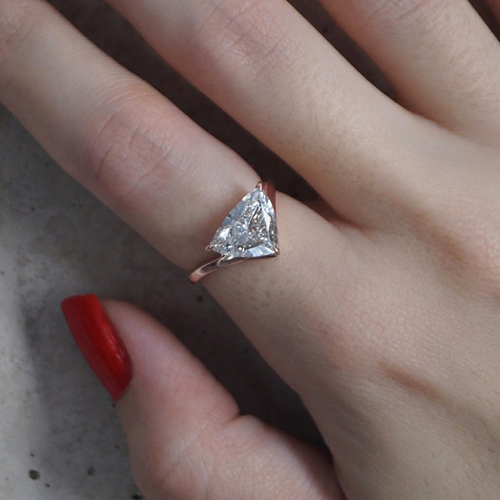 Victoria ring | rose gold with 2ct diamond
