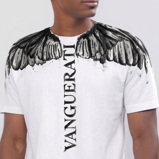 Elite grey wing hand-painted T-shirt