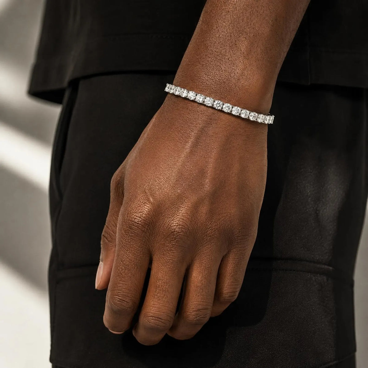 Moissanite Tennis Bracelet GRA Certified | 18K White Gold Plated Sterling Silver