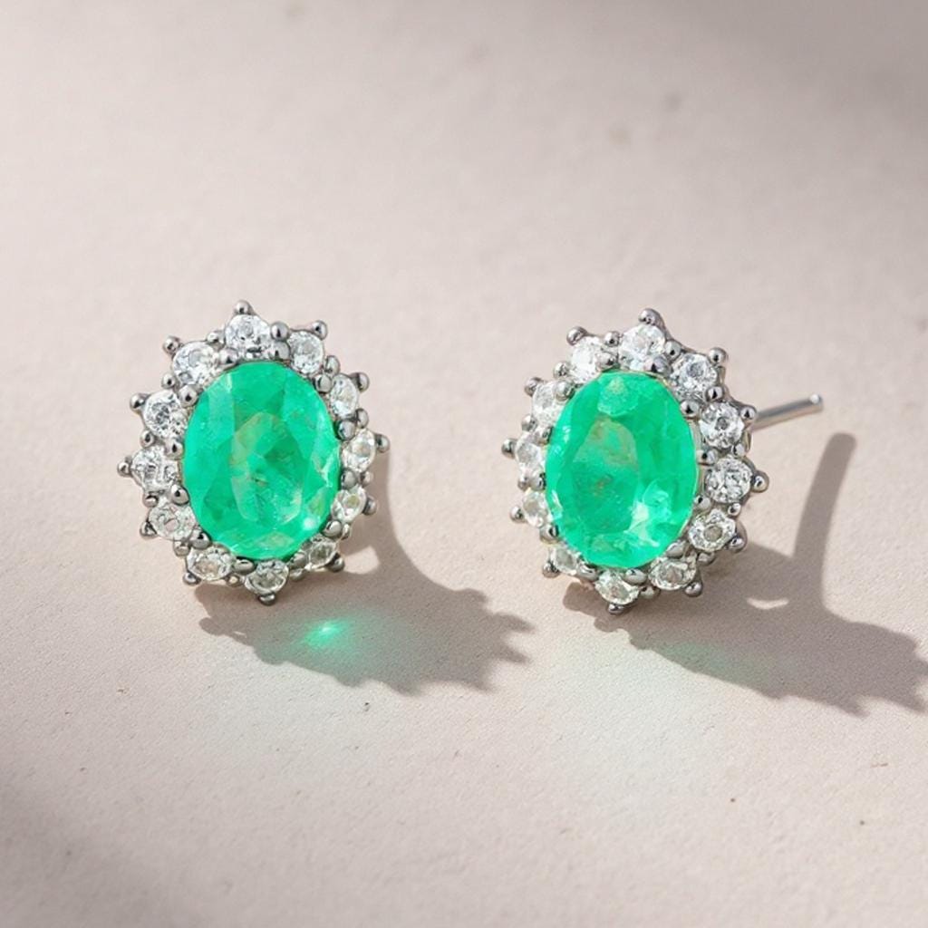 Royal earrings: 925 sterling silver